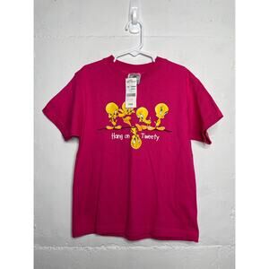 NEW Vintage Deadstock Universal Studios Tweety Bird T Shirt Size XS Youth